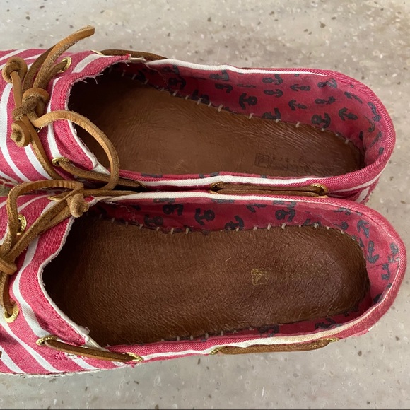 Sperry Top Sider Katama Espadrilles Red White 8M - Picture 8 of 9